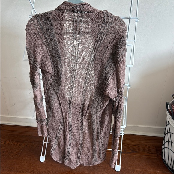Anthropologie Brown Draped Cardigan Sweater - Picture 3 of 3